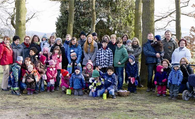 Strahlende Gesichter der Kinder nach einer erfolgreichen Suche.  privat