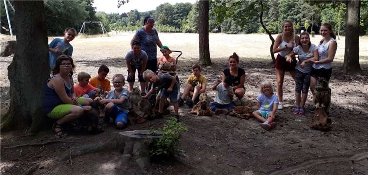 Strahlende Kinderaugen beim Besuch der Kreisjägerschaft.privat