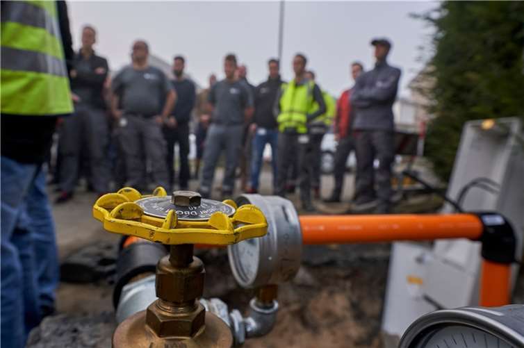 Straßen rund um den Johannisberg können schon ab Dienstag, 5. Oktober, wieder mit Gas versorgt werden. Foto: evm/Ditscher