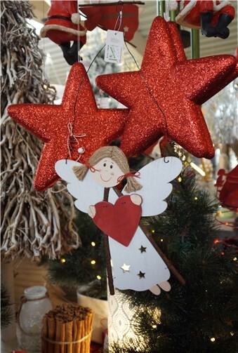 Süße Weihnachtsengel gab es in verschiedenen Ausführungen.