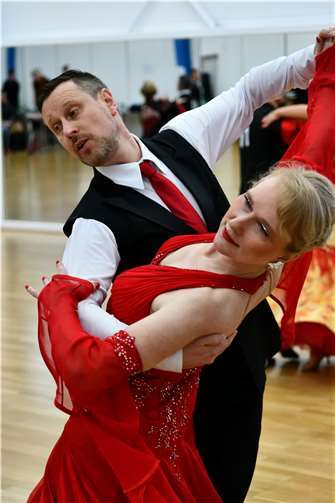 Susanna Thomas und Wolfgang Diedicke waren mit 3 Medaillen ( 1 x Gold und 2 x Silber) das erfolgreichste Paar. Foto: privat