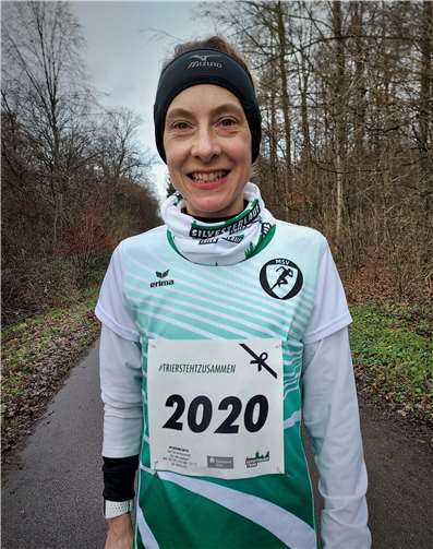 Susanne Hahn beim Trierer Silvesterlaufes. Foto: privat