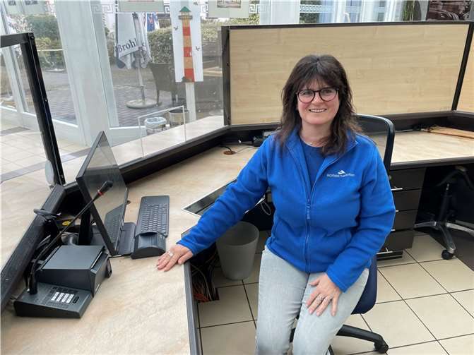Susanne Haubrichs arbeitet gern in der Römer-Therme. Foto: ROB