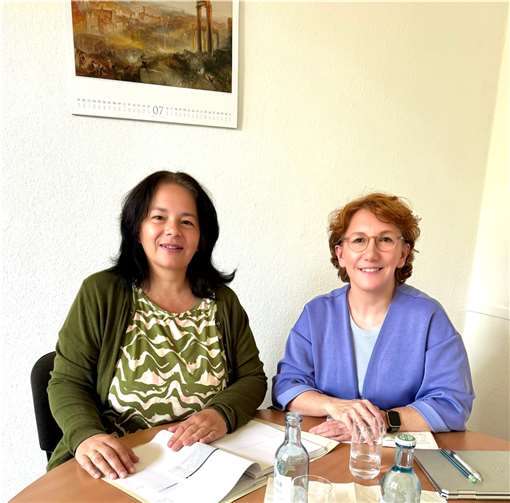 Susanne Müller (MdL) mit Rita Gilles. Foto: Müller