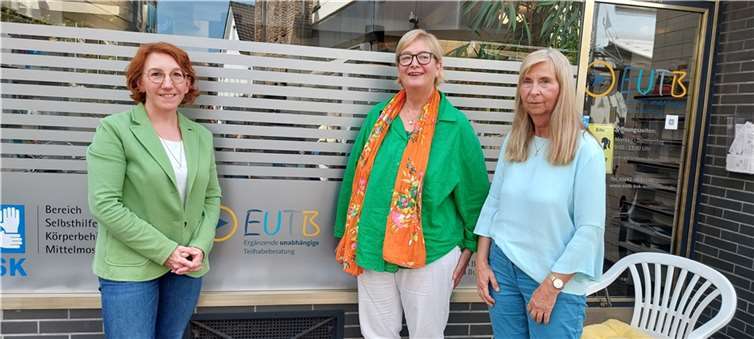 Susanne Müller (li.) bei der EUTB in Remagen. Quelle: Büro von Susanne Müller