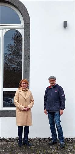 Susanne Müller und Richard Keuler trafen sich in der ehemaligen Synagoge.  Foto: SPD