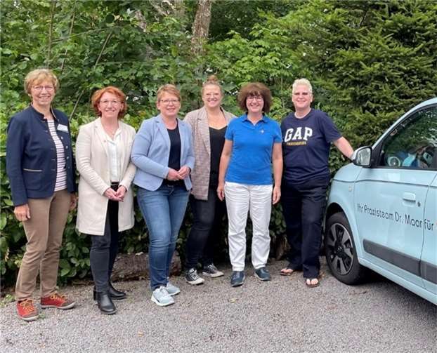 Susanne Müller und Tanja Machalet trafen sich mit Frau Dr. Maar und Maria Gerz.  Foto: privat