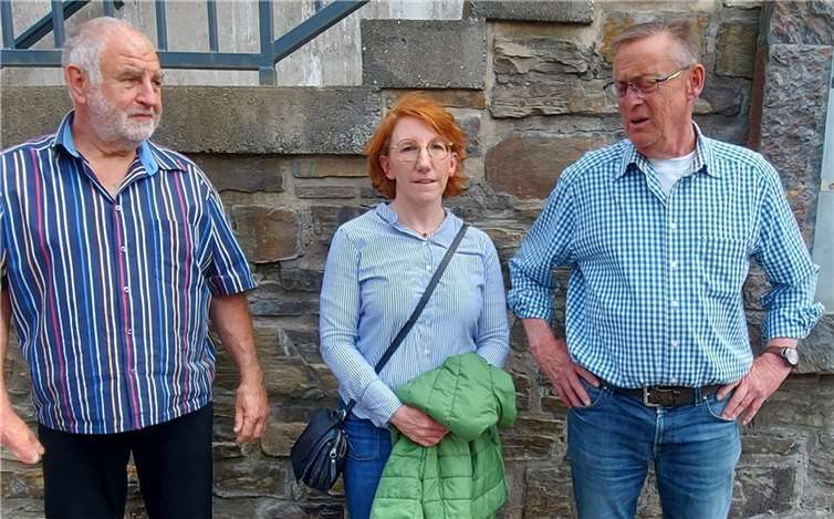 Susanne Müller während ihres Besuches in Schuld. Foto: privat