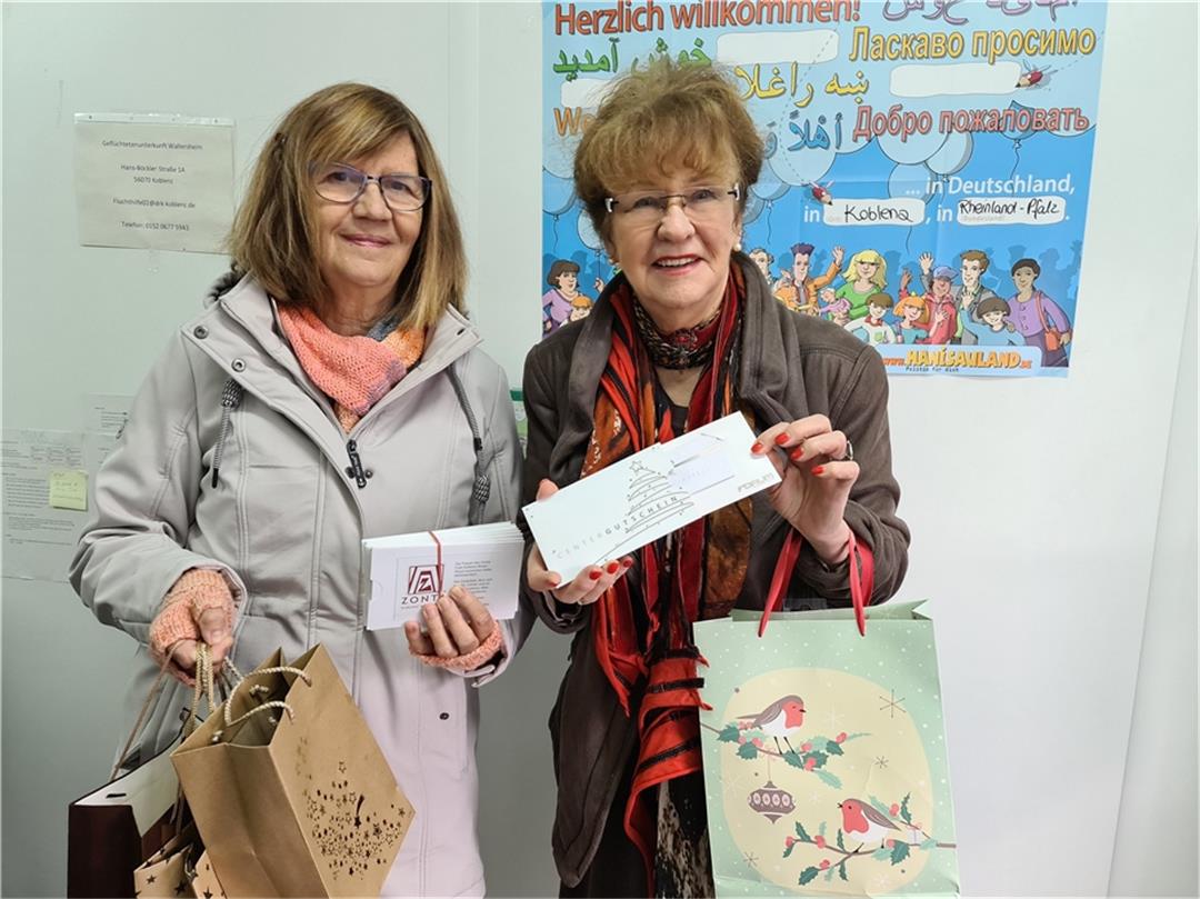 Zonta-Mitglied Brigitte Hilgert-Becker überrascht Geflüchtete aus der ...