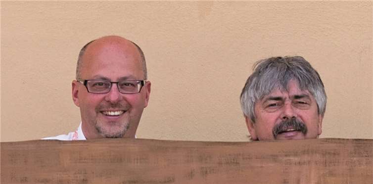 Sven Dreiser und Kalle Grundmann lesen aus Predigten und Feldpostbriefen in Zeiten des Krieges.privat