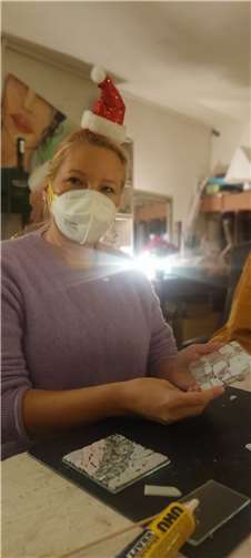 Svenja T. beim Werkeln.