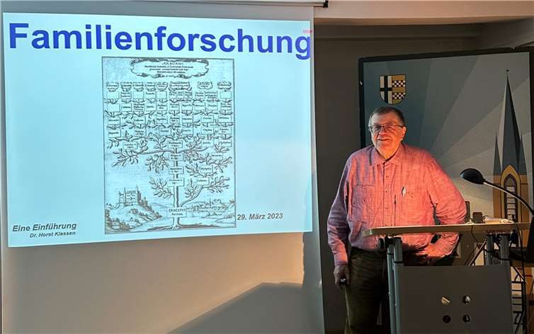 Systematisch strukturiert und reich illustriert sprach der Referent zu dem spannenden Thema.  Foto: privat