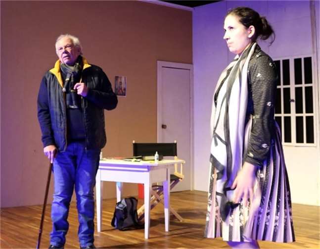 Szene aus dem neuen Stück „Gretchen 89ff.“.  Foto: Evelyn Dinkel