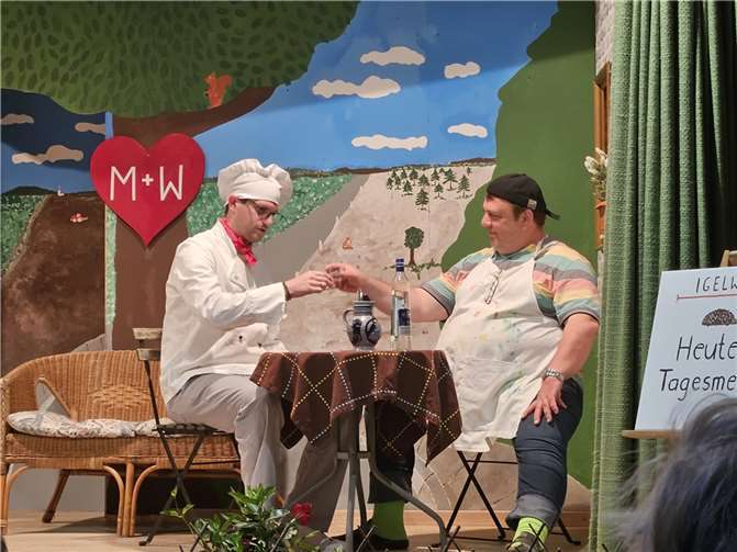 Szene aus der Komödie „Das Tal der Suppen“.  Foto: privat