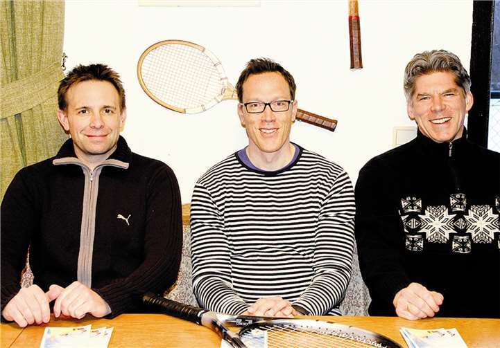 TC Erpel, der neue Vorstand (v.l.): Sascha Meier, Kai Lichtenberger und Michael Benzel. Rudolf Weichsel