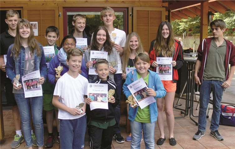 TC Steimel Jugend Clubmeisterschaft Sieger und Platzierte.Dietrich Rockenfeller/TC Steimel