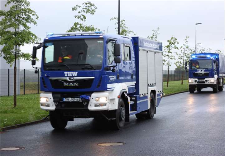 THW-Kräfte auf ihrem Weg zur Einsatzstelle. Quelle: (THW Ahrweiler)