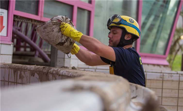 THW-Kräfte sind seit der Unwetterkatastrophe rund 1.000.000 Stunden im Einsatz. Foto: THW/Elias El Ghorchi
