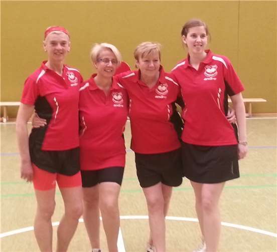 TTC Ramershoven Damen (v.l.) Andrea Schleder, Steffi Esser, Uschi Brandenburg, Andrea Ulrich.