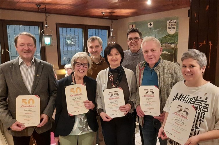 TV Güls ehrt langjährige Mitglieder. Foto: TV Güls