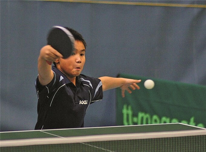 Talent mit großer Tischtenniszukunft: Kevin Huynh.