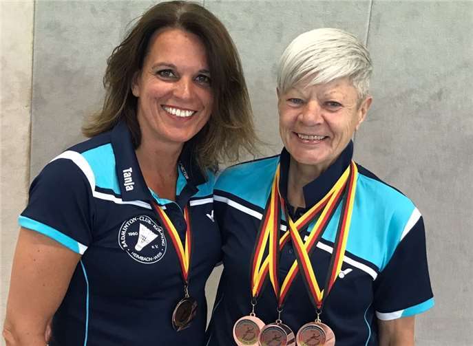 Tanja Gayk und Marlies Nilges durften sich über vier Mal Bronze freuen. privat