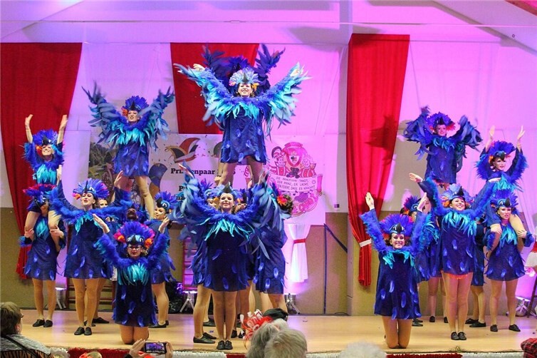 Tanz, Spaß und strahlende Gesichter: Das bunte Treiben der Rheinhöhen-Funken.