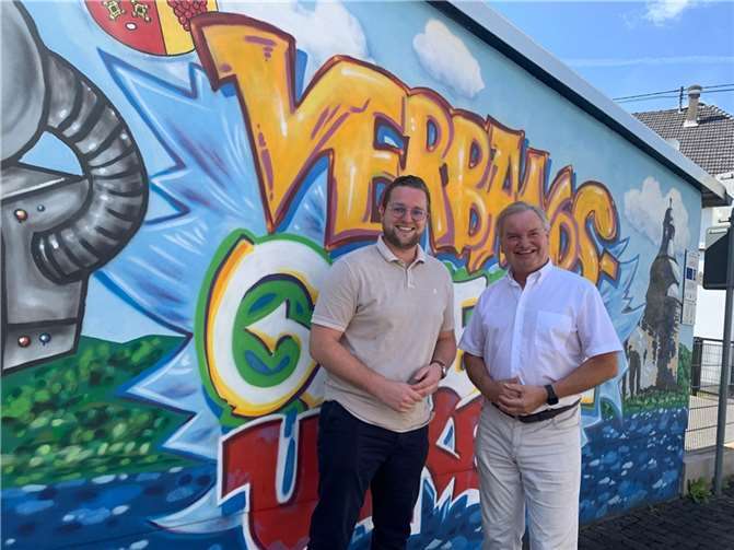 Tauschten sich über die Anliegen in der Verbandsgemeinde aus: Martin Diedenhofen und Karsten Fehr.  Foto: VG Verwaltung Unkel