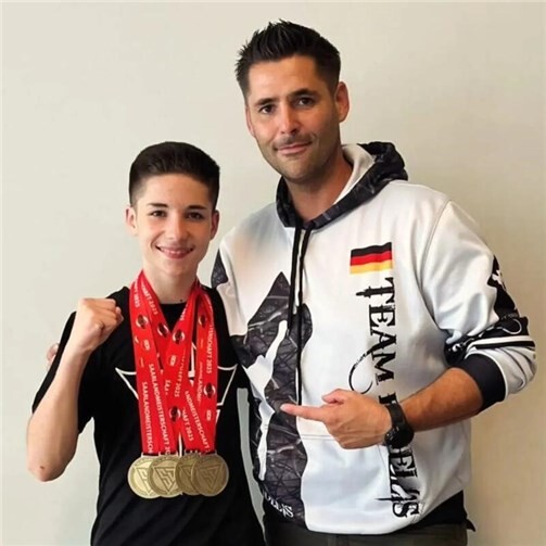 Taylor und Thomas Schmitz.  Foto: privat