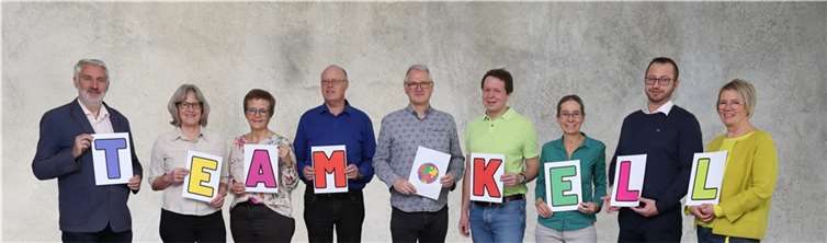Team Kell bereit für den Ortsbeirat  Team Kell v.l.n.r.: Heiko Müller, Bärbel Kaufmann, Susanne Vinke-Budde, Norbert Kraus, Alexander Hadamitzky, Petra Koch, Björn Nolte, Garmin Rickers. Foto: privat