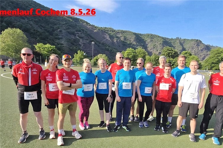 Team Küpper-Schaub & Partner / HSC Gamlen Runningteam beim Firmenlauf am 8. Mai in Cochem ...erfolgreich auf dem neunten Platz der Teamwertung