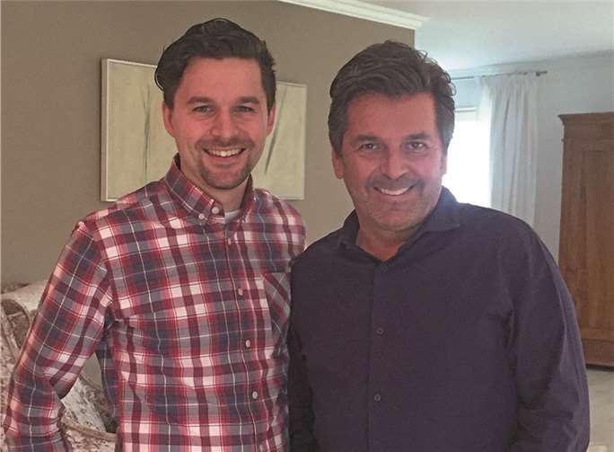 Teamleiter Christian Heinz und Schirmherr Thomas Anders freuen sich auf interessierte und motivierte Miniköche.privat