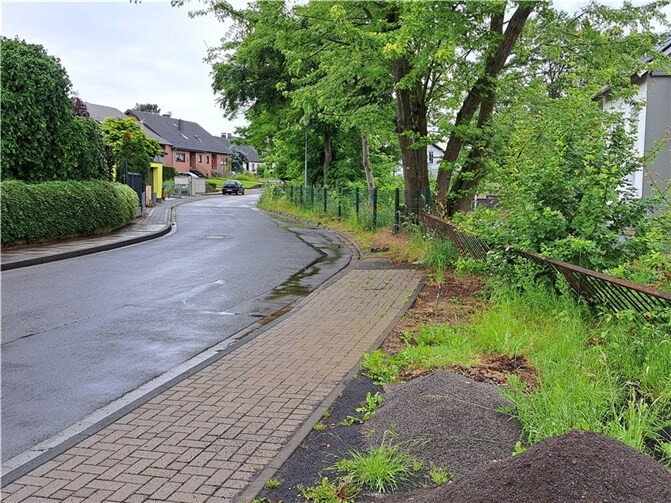 Teil des Schulwegs zum Interimsstandort „In der Freiheit“.  Foto: privat