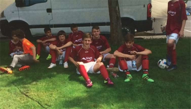 Teilnehmende Schüler: Justin Siemens, Bleon Zenulla, Pierre Bilo, Steven Krahn, Robin Klein, Gagik, Maurice Urban. privat