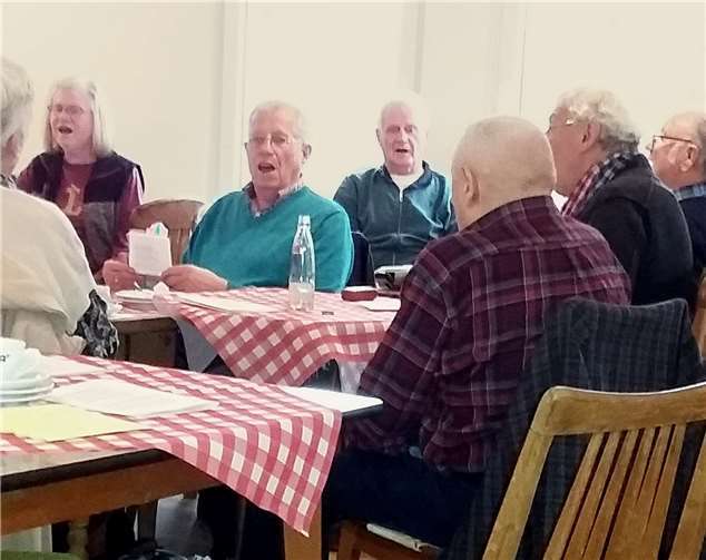 Teilnehmer am Singnachmittag intonierten stimmungsvolle Frühlingslieder.Foto: privat