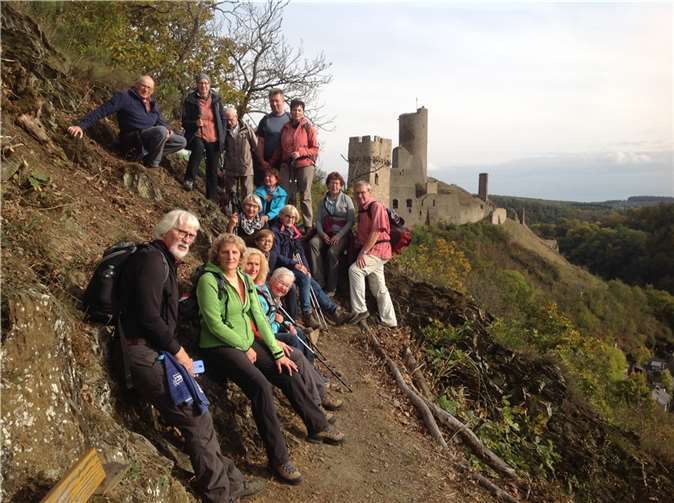 Teilnehmer beim Aufstieg.Foto: privat