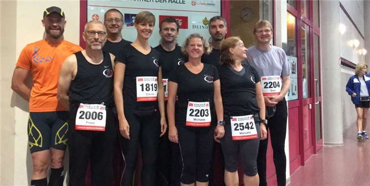 Teilnehmer des LT Grafschaft beim Marathon-Debüt in Koblenz. privat