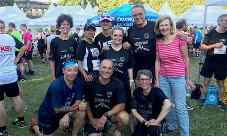 Teilnehmer vom Lauftreff beim Münz-Lauf.Fotos: privat