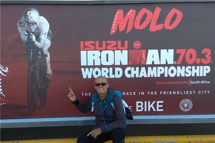 Teilnehmerwand der Ironman 70.3 Weltmeisterschaft.