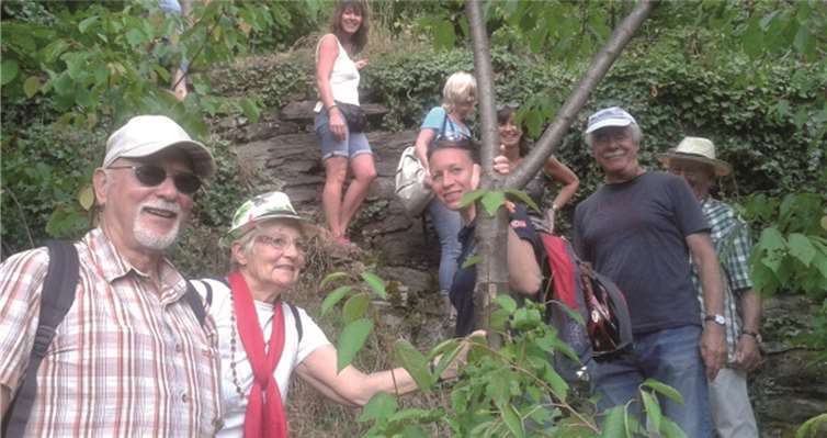 Teilweise recht steil ging es zu bei der Sommerwanderung der Leichtathleten des SV Blau-Gelb Dernau 1922 e.V.. privat
