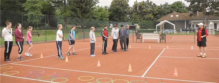 „Tennis for free“: Probetraining mit Uli Blüher.Privat