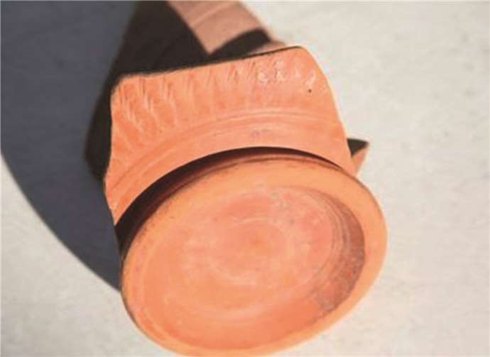 Terra Sigillata - Scherben F. O. Remagen, „Engobe - Ware“.