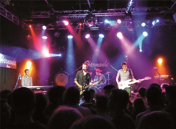 The Fläsh in der Bonner Harmonie - (von links) Justus Maaßen, Lukas Keil, Uli Spittel und Lars Hagemann.Günter Spittel