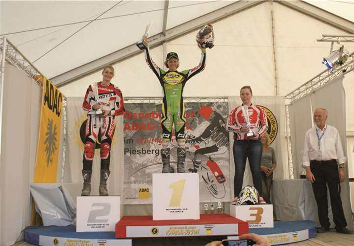 Theresa Bäuml stand wieder ganz oben auf dem Podest.privat