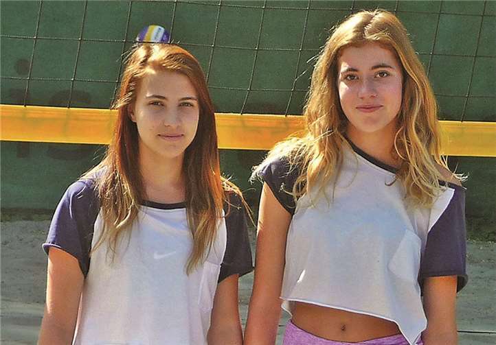 Theresa Reif und Cecilia Kock bei der Rheinland-Pfalz-Meisterschaft in Kaiserslautern. H. Nieskes