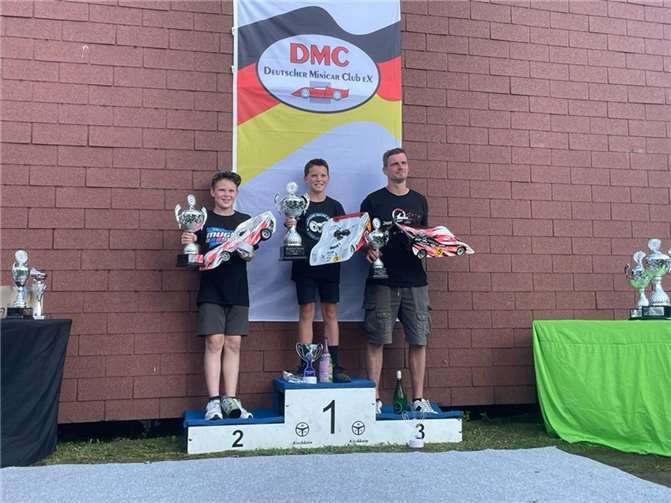 Thilo Baldes bei seiner Siegerehrung.  Foto: privat