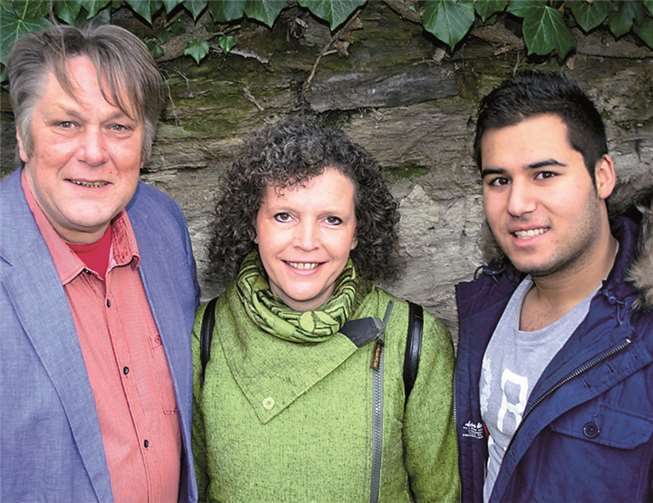 Thomas Beckgerd, Susanne Guth und Ferhat Yalcinkaya von Bündnis 90/Die Grünen, OV Bendorf