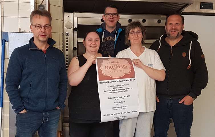 Thomas Brenner, Mario Kaspers und Michael Kinzig von der Wählergruppe „Wershofen:AKTIV“ trafen sich mit Sarah Brumm.Foto: privat