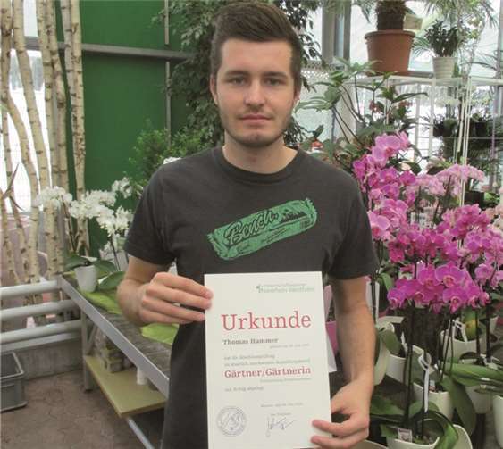 Thomas Hammer wurde als Stufenbester ausgezeichnet.privat