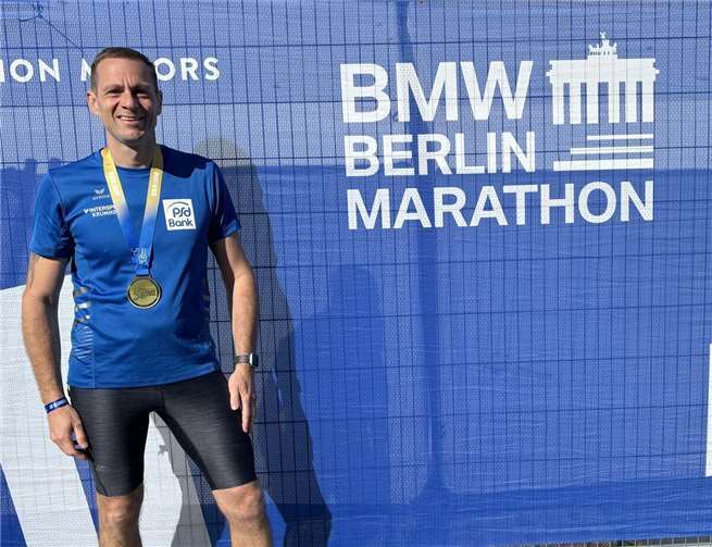 LG´ler beim Berlin-Marathon Thomas Kahl beim Berlin-Marathon. Foto: privat